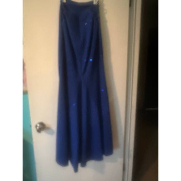 Sherri Hill Prom Hoco Dress Formal Gown Sequins Royal Blue Size 6 Bedazzled - Picture 6 of 14
